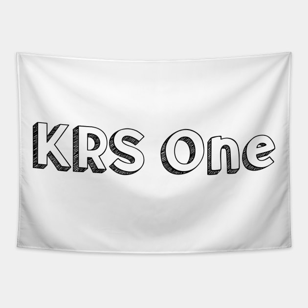 KRS One / Typography Design Tapestry by Aqumoet