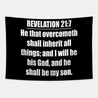 Revelation 21:7 King James Version Bible Verse Tapestry