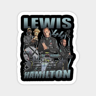 Lewis Hamilton Vintage Bootleg Magnet