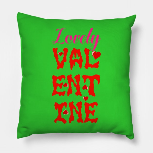 Lovely Valentine | Bloody Halloween Pillow by PraiseArts 
