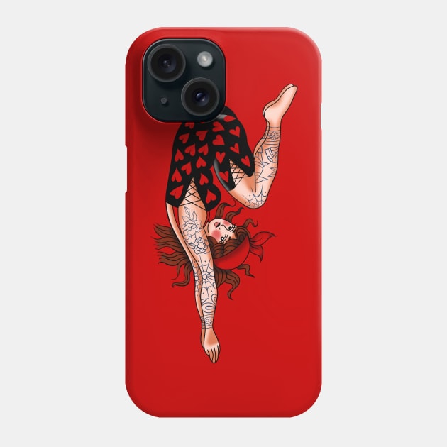 OLD SCHOOL TATTOO Phone Case by MAYRAREINART