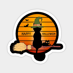 Happy Halloween Orange Ragdoll Cat Magnet