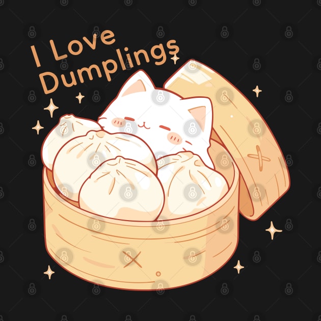 Cat I love Dumplings by Myanko