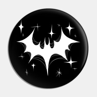 Atomic Bat Goth (White design) Pin