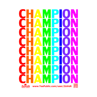 CHAMPION rainbow T-Shirt