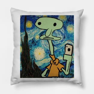 Awkward Squidward #1c Pillow