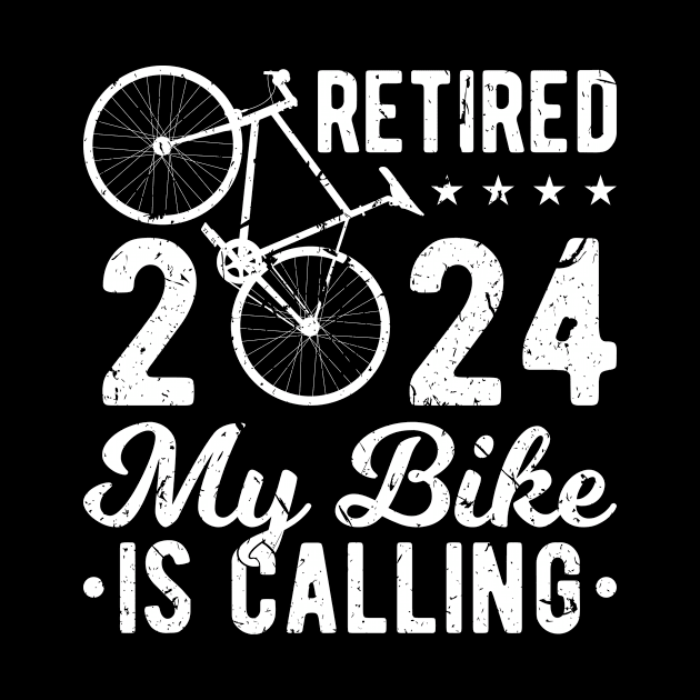 Cyclist Retirement 2024 Retired Cycling Lover Bicycle by Humbas Fun Shirts