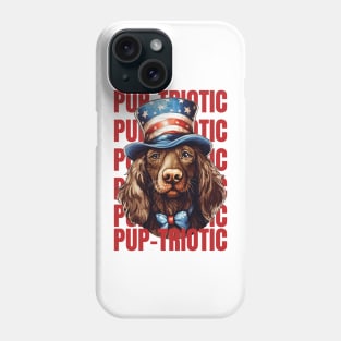 Pup-triotic: Celebrating Dogs and Independence Day Phone Case