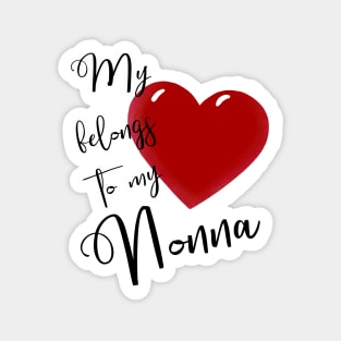 My Heart Belongs to Nonna Magnet
