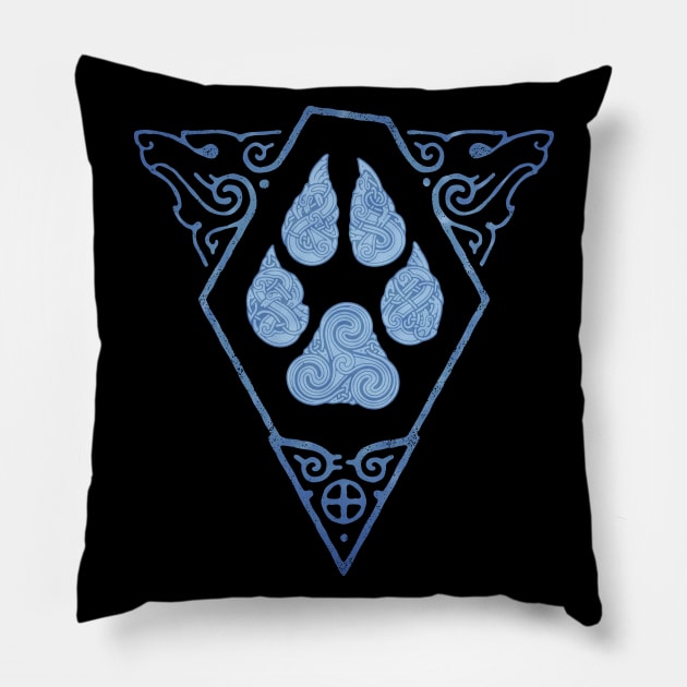 WOLF'S STAMP. WINTER. Pillow by RAIDHO