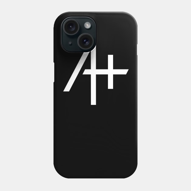 Atheist. Positive. Logo Tee Phone Case by Atheist. Positive.