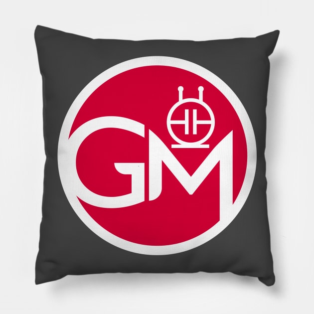 Growler Media Logo Round Red Pillow by GrowlerMedia