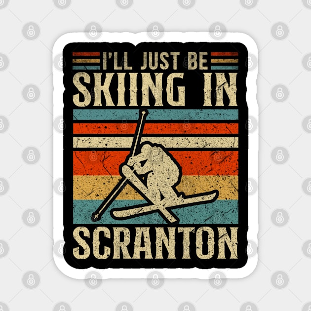 Skiing in Scranton Magnet by NeedsFulfilled