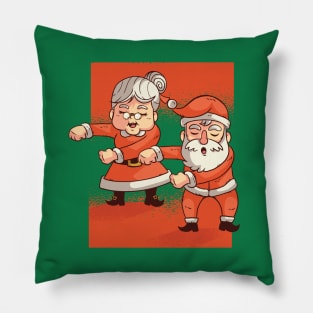 Mr & Mrs. Claus floss dance Pillow