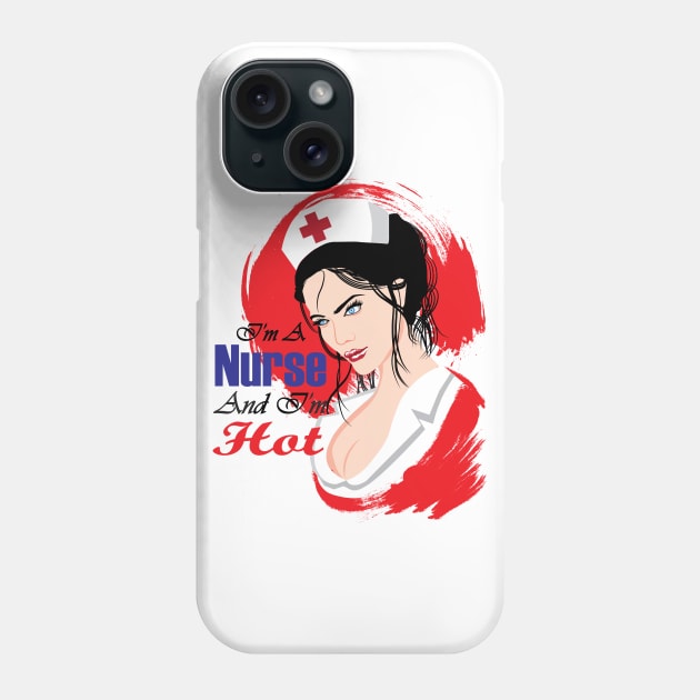 Hot Nurse Phone Case by mounier