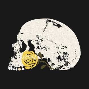 Skull and Yellow Rose T-Shirt