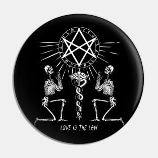 Thelema Love is the Law Pin