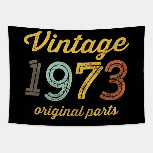 Vintage 1973 Original Parts Tapestry by DetourShirts