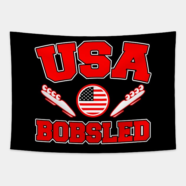 USA BOBSLED Tapestry by jerranne