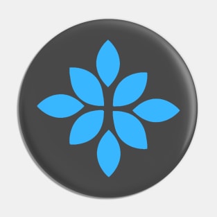 Blue Flower Pin