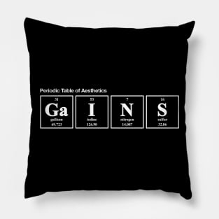 Periodic Table of Aesthetics Pillow