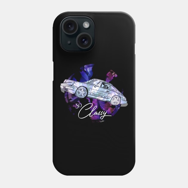 Classic Automotive Retro Car Tuning Car Phone Case by aeroloversclothing