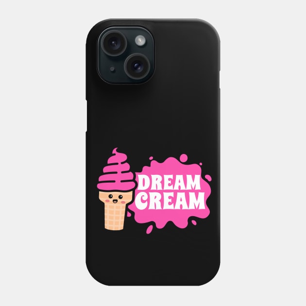 Ice Cream Cone Kawaii Cute Face Phone Case by Artisan