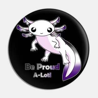 Asexual Pride Axolotl Pin