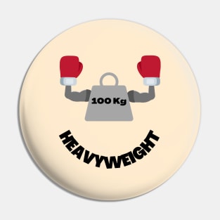 Heavyweight Boxer Pin