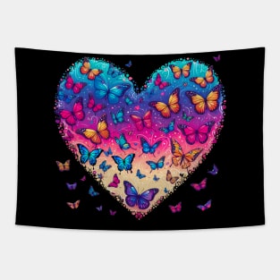 Fluttering Heart Love Tapestry