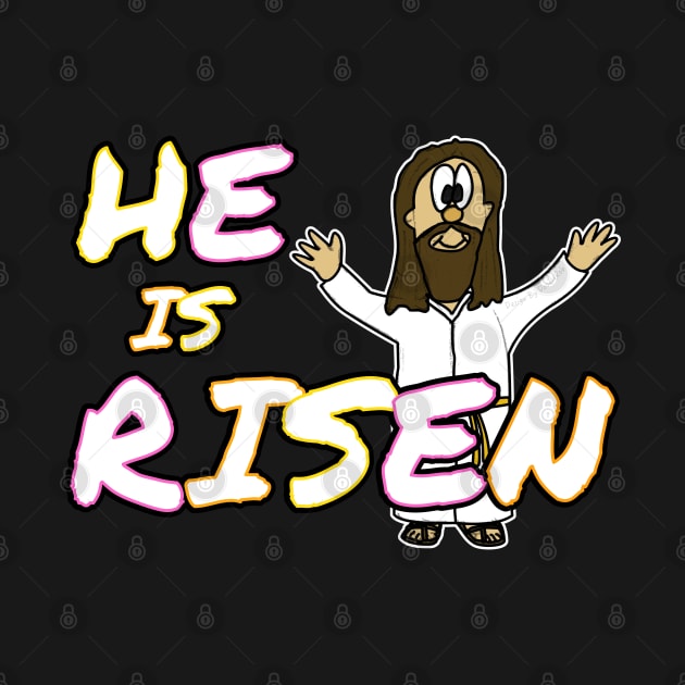 Easter Jesus He Is Risen Christian Church by doodlerob