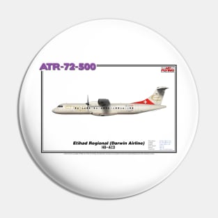 Avions de Transport Régional 72-500 - Etihad Regional (Darwin Airline) (Art Print) Pin