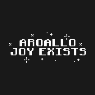 Aroallo Joy Exists - Aromantic Allosexual Pride Pixel Art (lite) T-Shirt