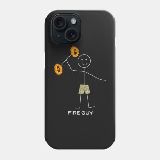 Funny Mens Fire Dancer Phone Case