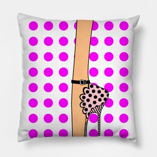 Pink shoes Pillow