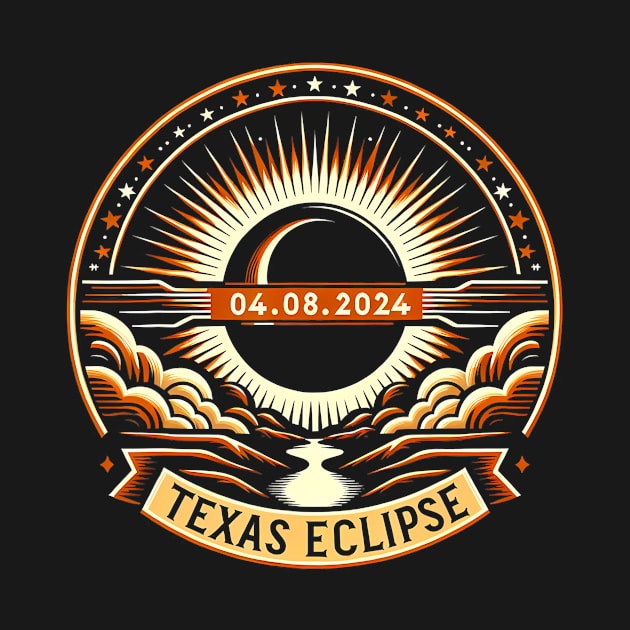 Texas Eclipse April 8 2024 04.08.2024 Texas Solar Eclipse by Diana-Arts-C