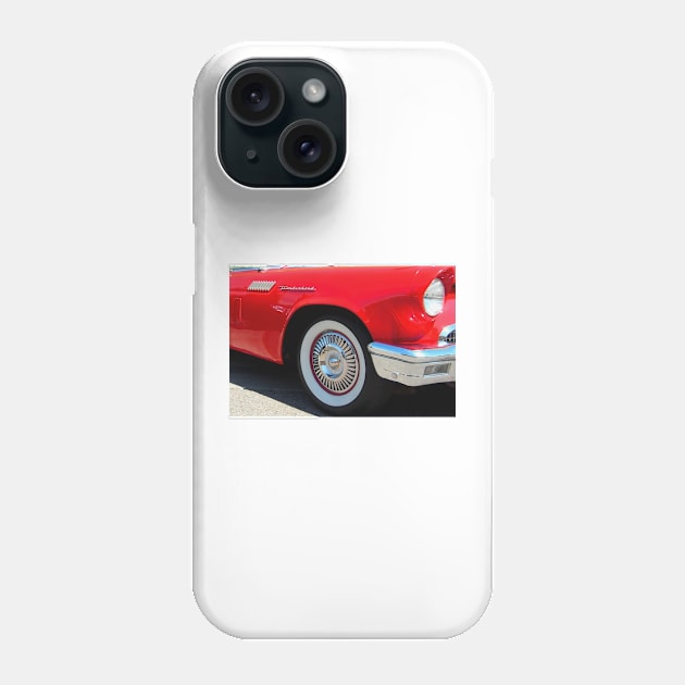 Red Ford Thunderbird - Classic Hot Rod Phone Case by Scubagirlamy