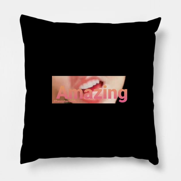 Amazing Smile Pillow by Fannytasticlife