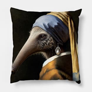 Wildlife Conservation - Pearl Earring Giant anteater Meme Pillow