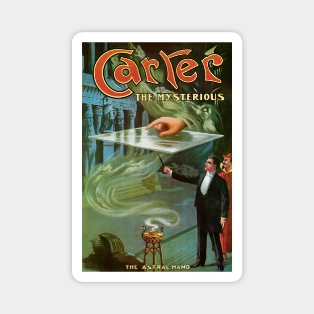 Vintage Magic Poster Art, Carter the Mysterious Magnet by MasterpieceCafe