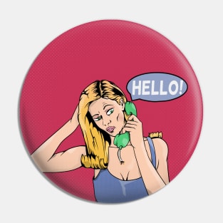 Retro Dial Phone Pin