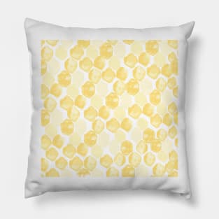 Watercolor Honeycomb | Pattern Design Pillow