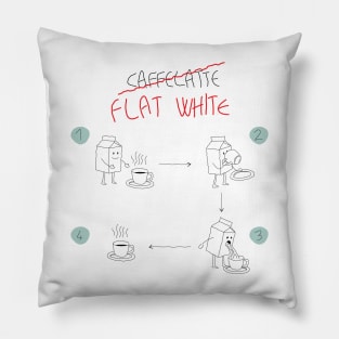 how to make a flat white Pillow