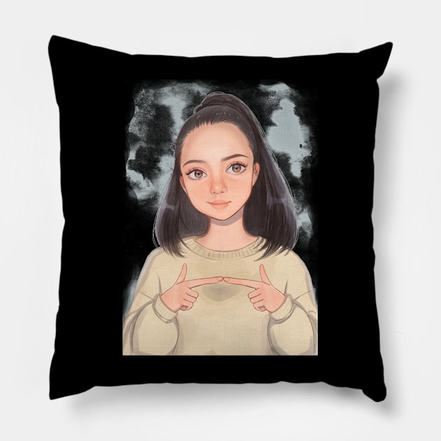 Bella Poarch  Viral Icon Pillow by WikiDikoShop