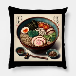 ramen bowl Pillow