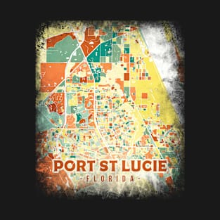 Port Saint Lucie US map T-Shirt