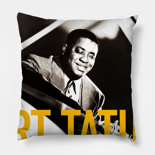 Art Tatum - Piano Legend Pillow by vivalarevolucio