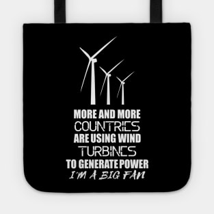 Funny Science Pun Wind Energy Engineer Researcher Scientist Tote