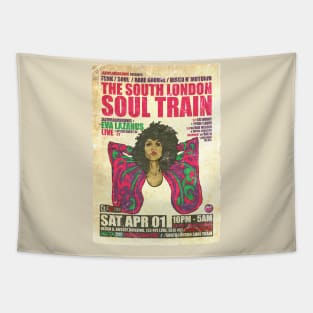 POSTER TOUR - SOUL TRAIN THE SOUTH LONDON 150 Tapestry