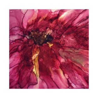 Abstract Bloom in Shades of Rose T-Shirt